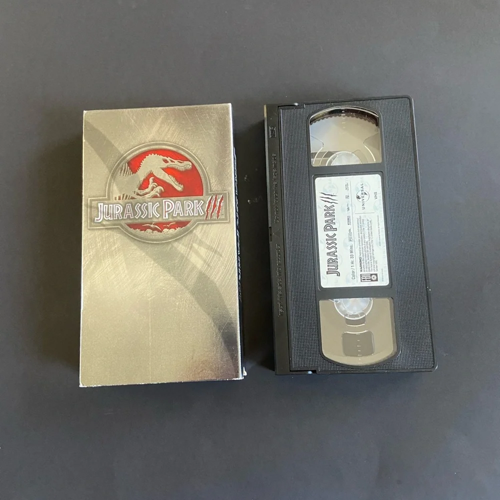 Universal Jurassic Park III Black VHS Cassette
